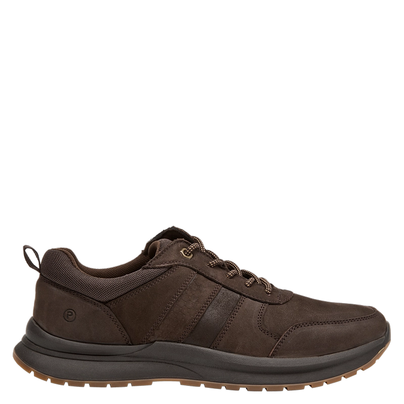ZAPATILLA CASUAL HOMBRE PLUMA - PLH0017 | MARRON OSCURO - 1
