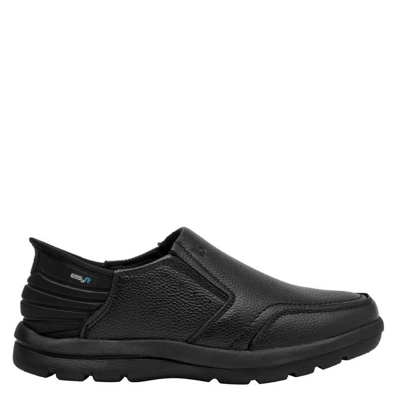 MOCASIN EASY FIT CUERO HOMBRE 16 HRS - 16H0078 | NEGRO - 6