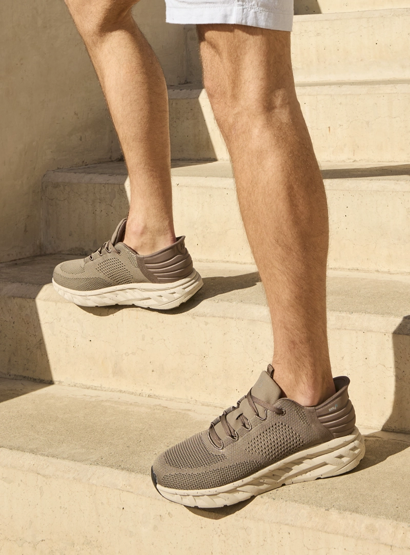 ZAPATILLA EASY FIT HOMBRE 16 HRS - 16H0112 | MARRON CLARO - 1