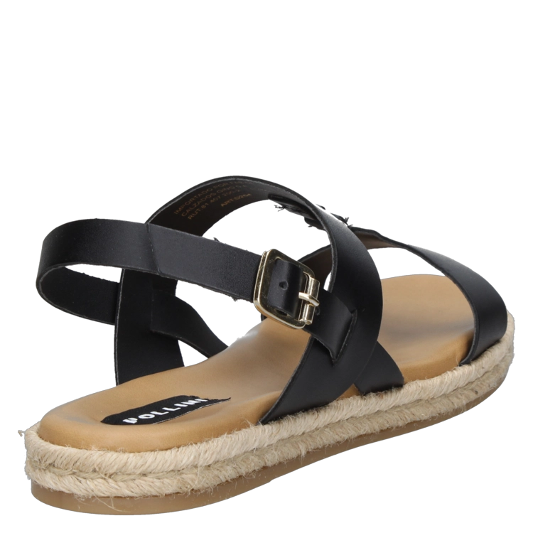 SANDALIA CASUAL MUJER POLLINI - D254 | NEGRO - 3