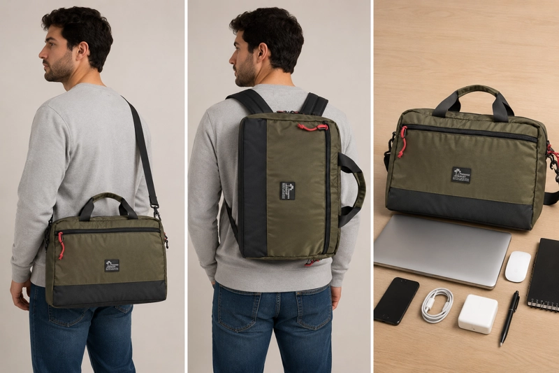 BOLSO MOCHILA HOMBRE PORTA LAPTOP PANAMA JACK- H906