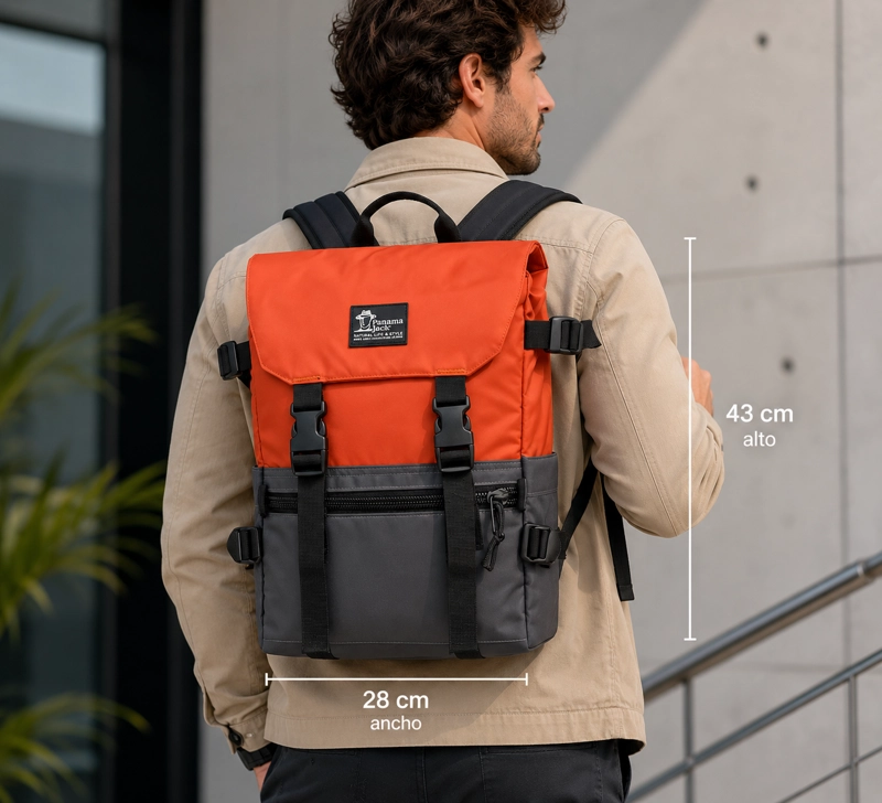 MOCHILA PORTA LAPTOP HOMBRE PANAMA JACK- H908 - 1