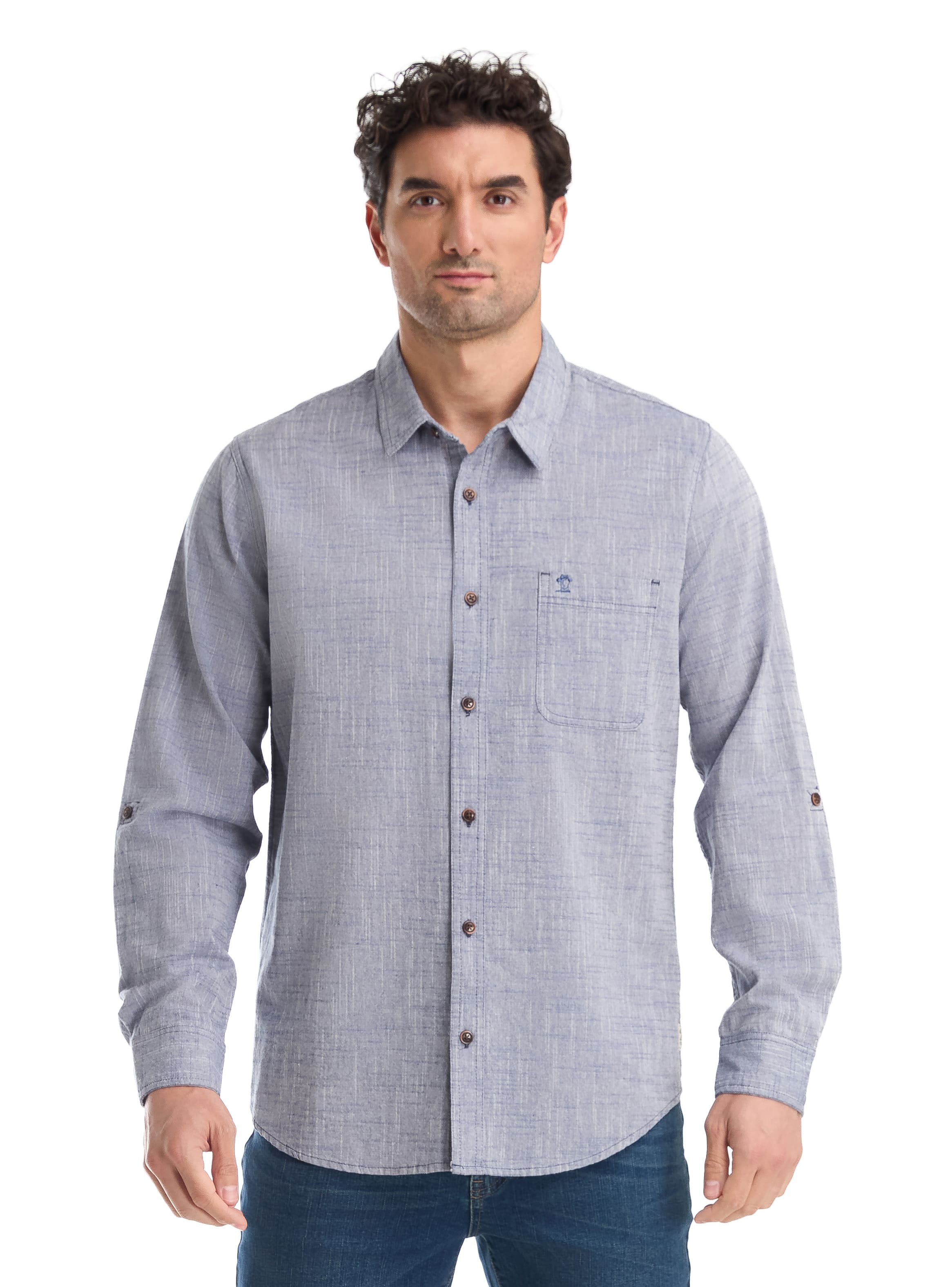 CAMISA CASUAL HOMBRE PANAMA JACK - K866 | AZUL - 1