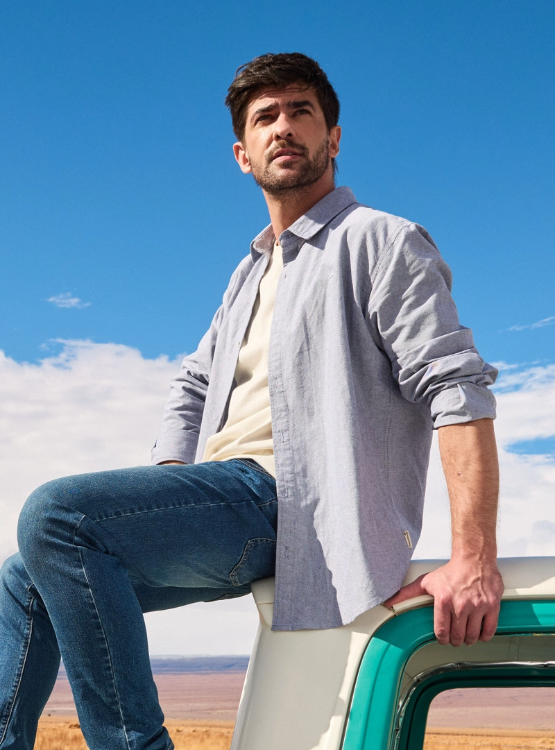 CAMISA HOMBRE OXFORD PANAMA JACK - PJH005M | BLANCO - 8