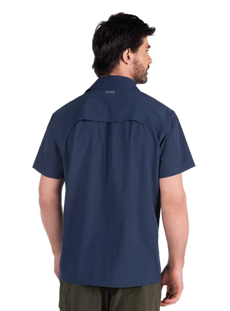 CAMISA HOMBRE OUTDOOR MANGA CORTA PJACK - PAH003M | AZUL - 2