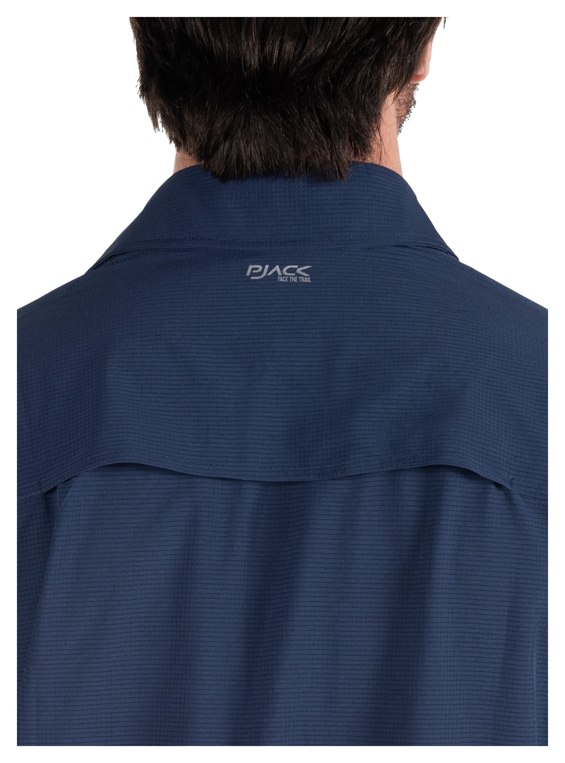 CAMISA HOMBRE OUTDOOR MANGA CORTA PJACK - PAH003M | AZUL - 6