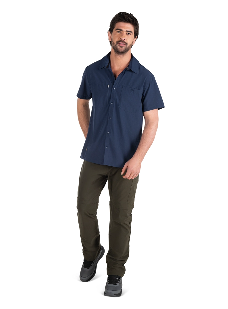 CAMISA HOMBRE OUTDOOR MANGA CORTA PJACK - PAH003M | AZUL - 8