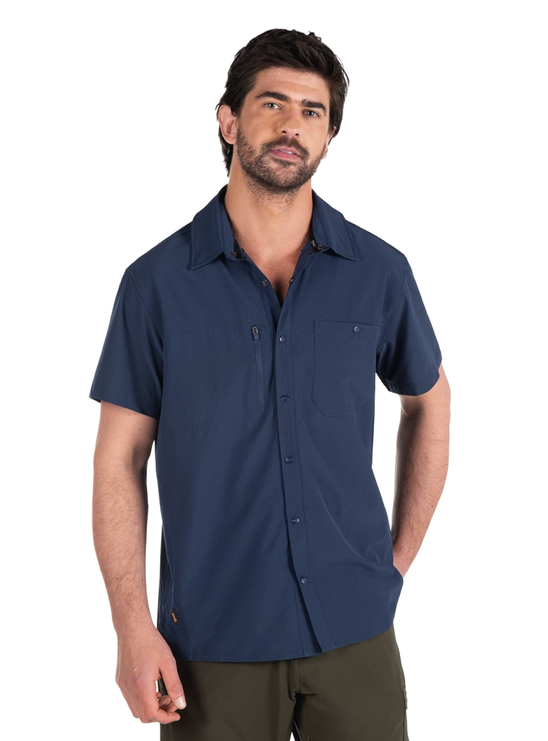 CAMISA HOMBRE OUTDOOR MANGA CORTA PJACK - PAH003M | AZUL - 9