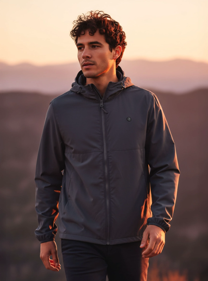 CORTAVIENTO HOMBRE PANAMA JACK - PJH008M | GRIS - 1