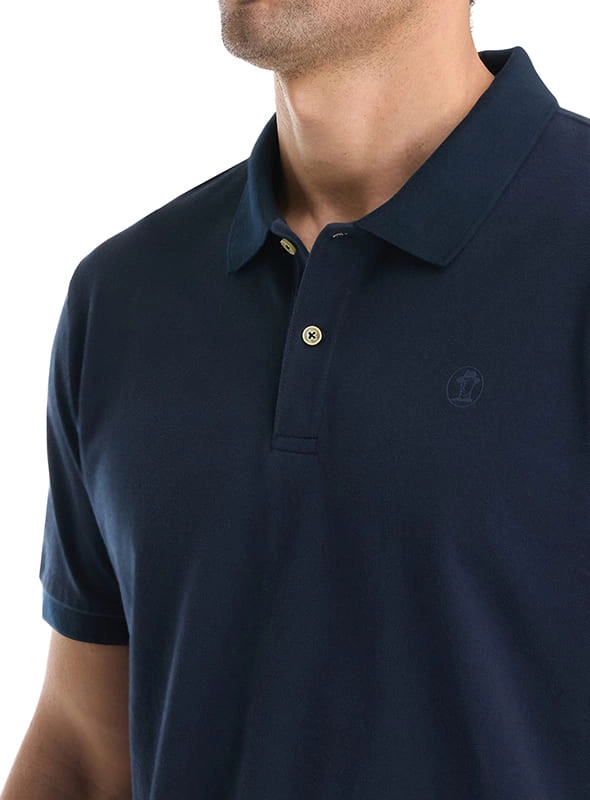 POLERA HOMBRE PIQUE PANAMA JACK - K859 | AZUL MARINO - 6