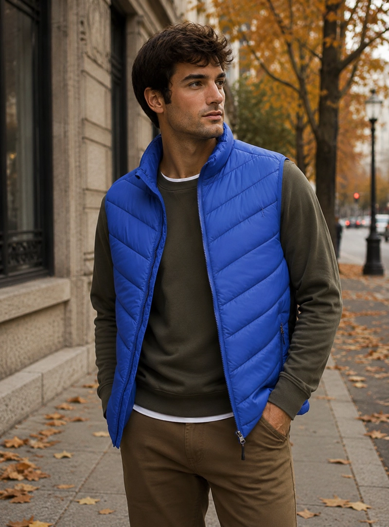 PARKA SIN MANGAS HOMBRE PANAMA JACK - H964 | AZUL - 1