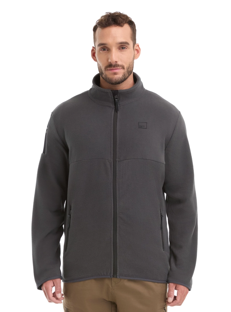 POLERON HOMBRE POLAR FLEECE FULL ZIPPER PANAMA JACK - L968 | GRIS - 1