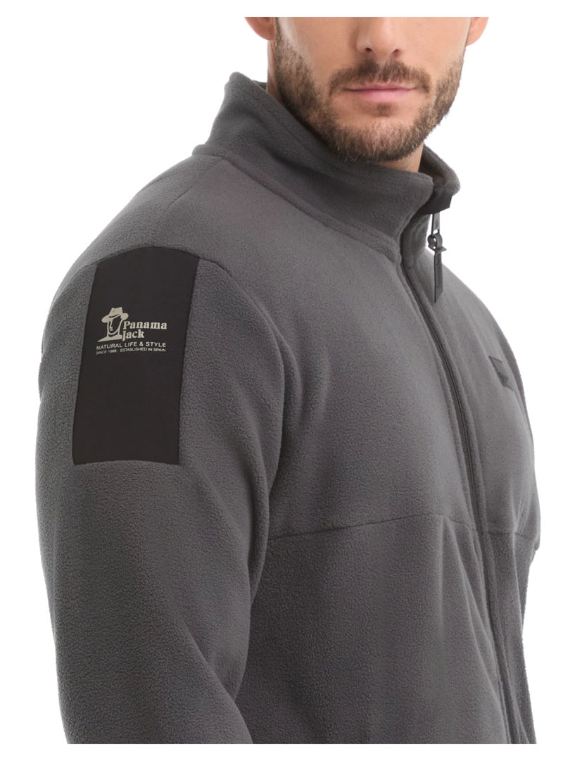POLERON HOMBRE POLAR FLEECE FULL ZIPPER PANAMA JACK - L968 | GRIS - 5