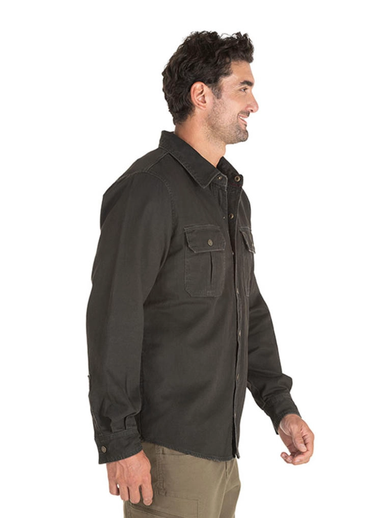 CHAQUETA OVERSHIRT TIPO MEZCILLA HOMBRE PANAMA JACK - J924 | NEGRO - 3