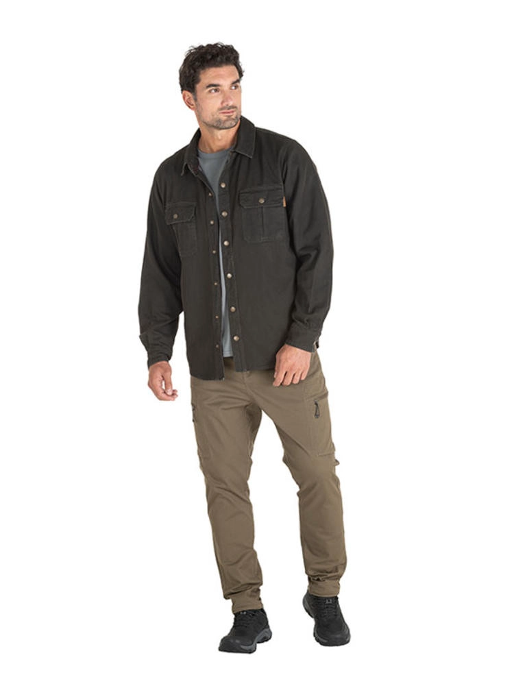 CHAQUETA OVERSHIRT TIPO MEZCILLA HOMBRE PANAMA JACK - J924 | NEGRO - 6