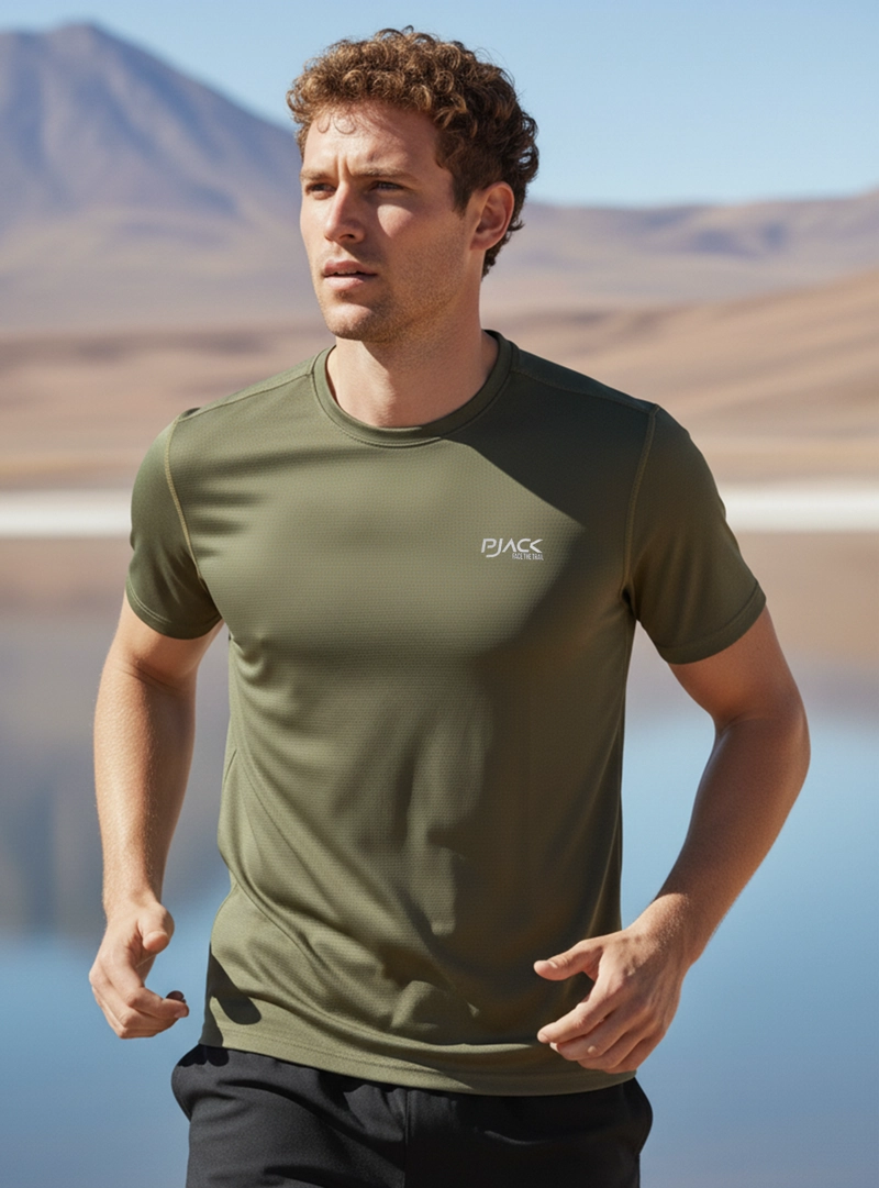 POLERA TRAINING HOMBRE PJACK - PAH001M | VERDE M