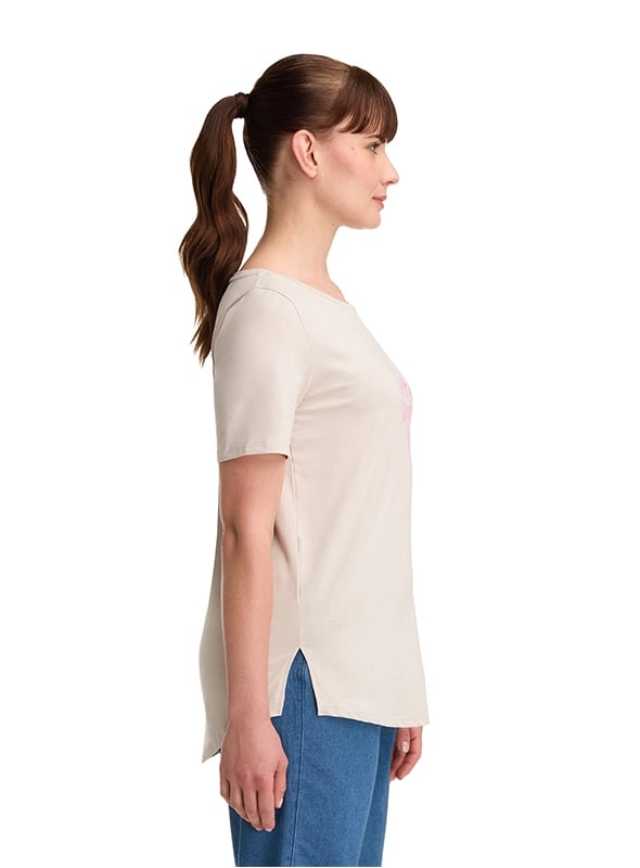 POLERA MUJER ESTAMPADO ALGODON PANAMA JACK - K842 | BEIGE - 4