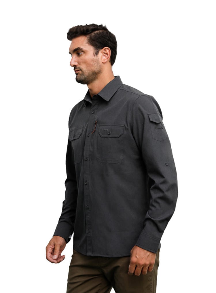 CAMISA OUTDOOR HOMBRE PANAMA JACK - H959 | GRIS - 4