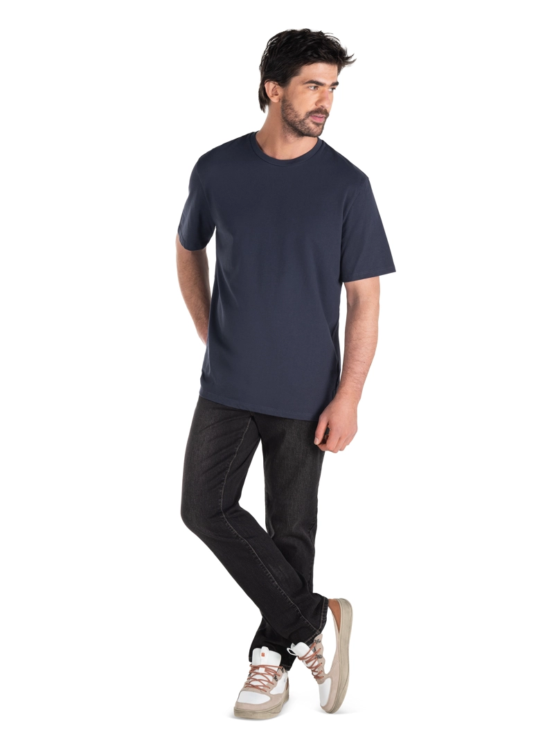 POLERA HOMBRE ALGODON PANAMA JACK - PJH001M | AZUL - 4