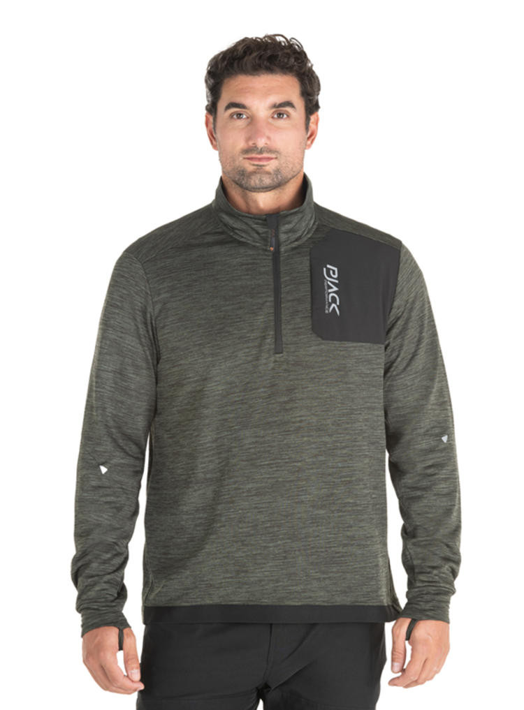 POLERON OUTDOOR Y CASUAL HOMBRE PJACK - J931 | VERDE - 1