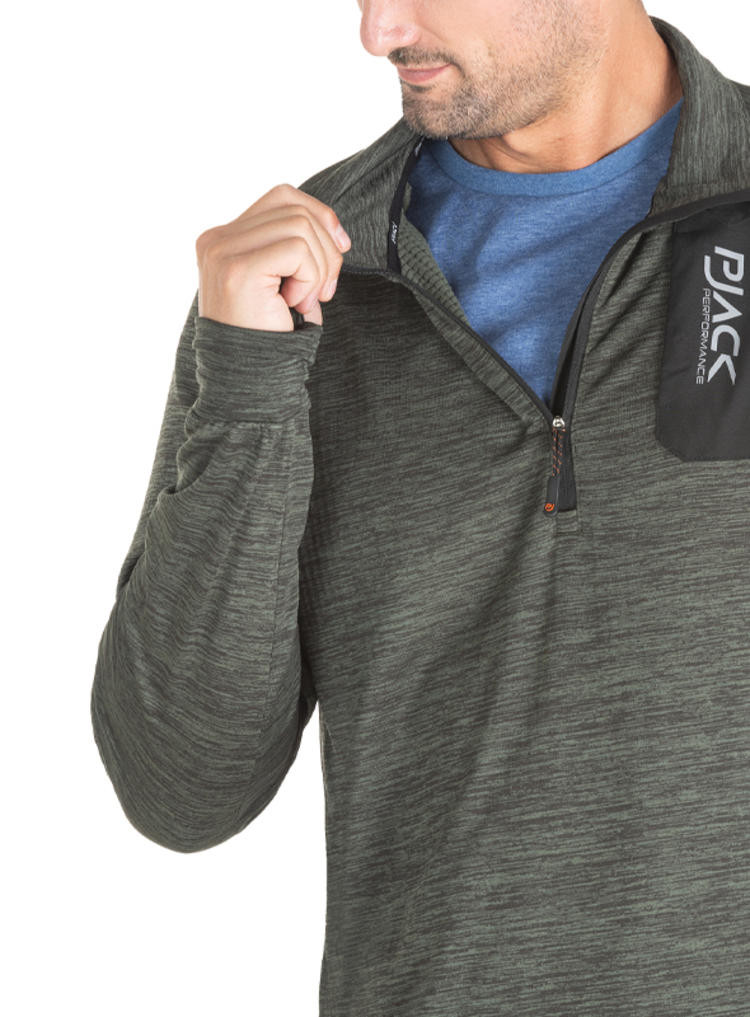 POLERON OUTDOOR Y CASUAL HOMBRE PJACK - J931 | VERDE - 4
