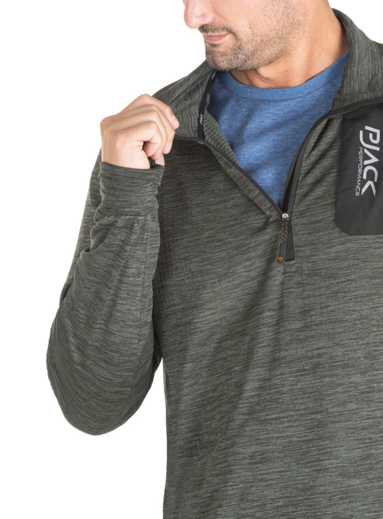 POLERON OUTDOOR Y CASUAL HOMBRE PJACK - J931 | VERDE - 5