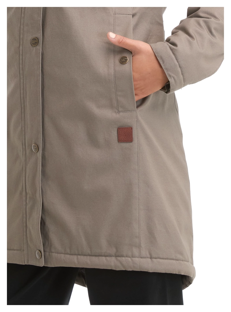 CHAQUETA MUJER CANVAS WATER REPELLENT LARGA PANAMA JACK - L986 | GRIS - 7