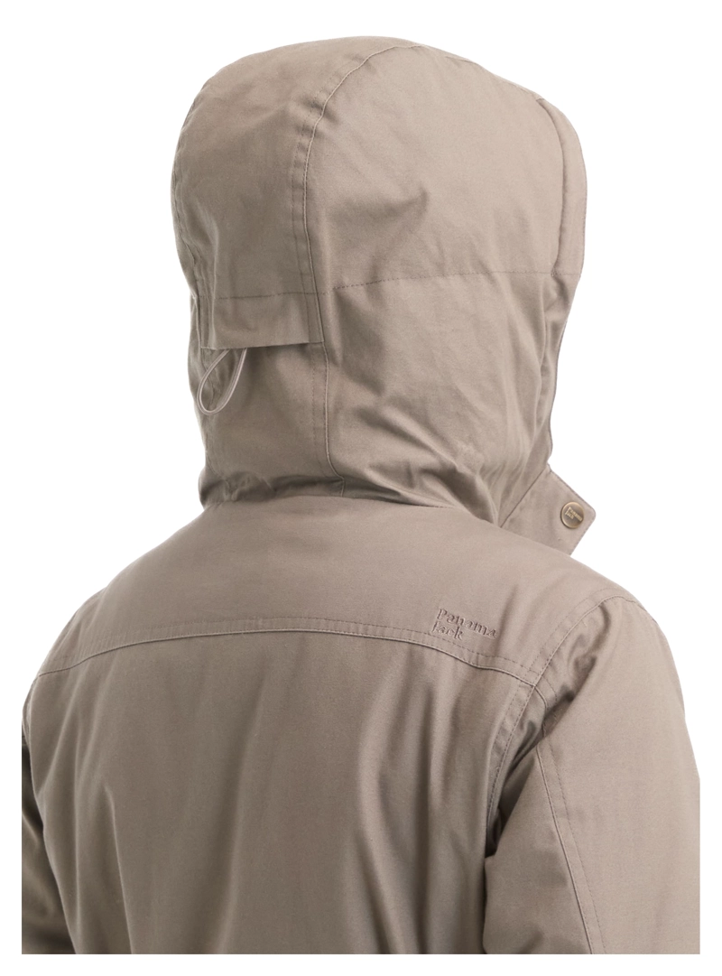 CHAQUETA MUJER CANVAS WATER REPELLENT LARGA PANAMA JACK - L986 | GRIS - 9