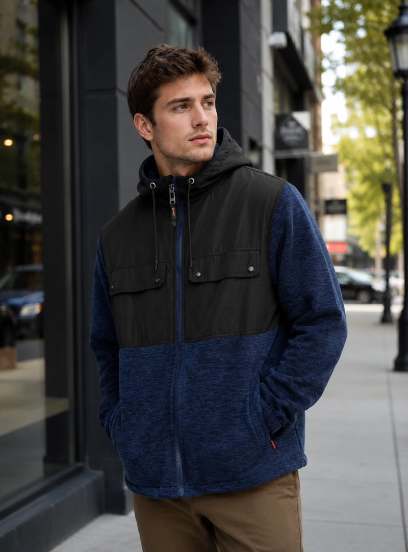 CHAQUETA POLAR HOMBRE PANAMA JACK - H963 | AZUL - 1