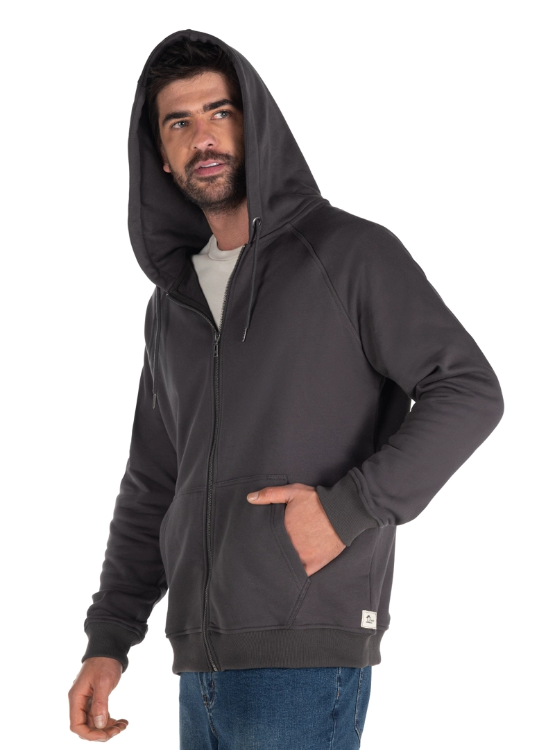 POLERON UNISEX ZIPPER PANAMA JACK - PJH007M | GRIS - 4