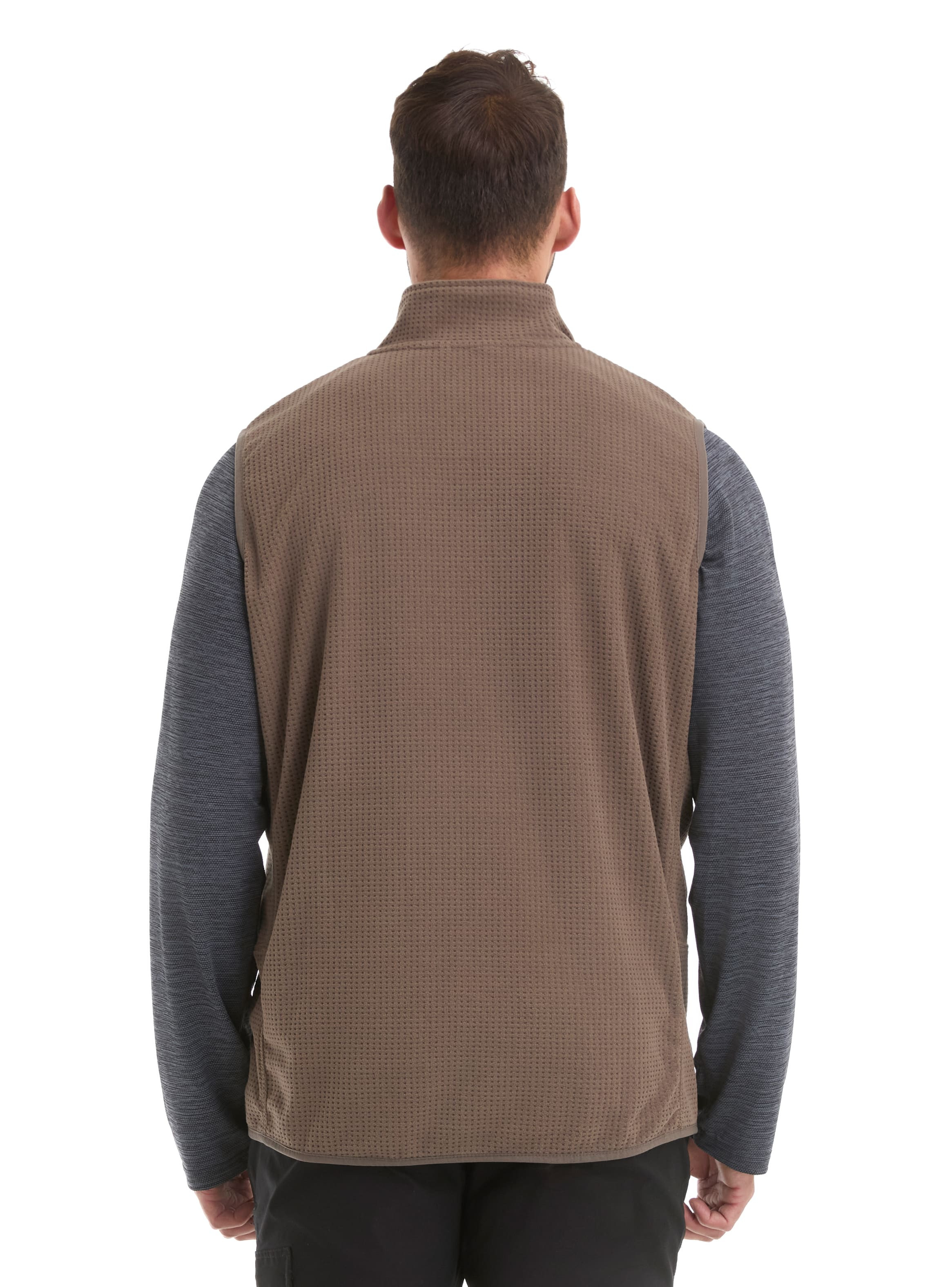 POLERON HOMBRE SIN MANGAS POLAR WAFLE PANAMA JACK - L979 | MARRON CLARO - 2