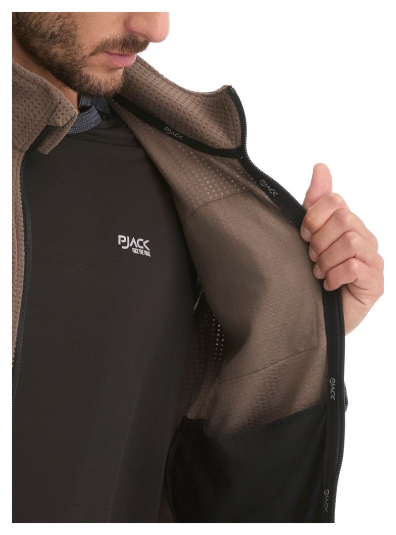 POLERON HOMBRE SIN MANGAS POLAR WAFLE PANAMA JACK - L979 | MARRON CLARO - 6