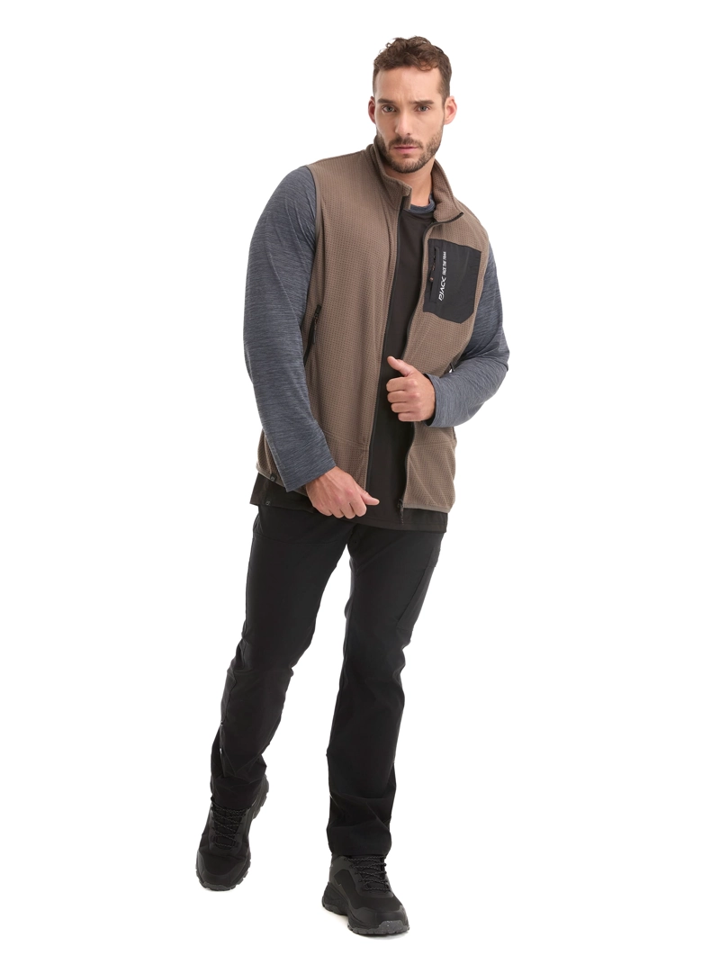 POLERON HOMBRE SIN MANGAS POLAR WAFLE PANAMA JACK - L979 | MARRON CLARO - 7