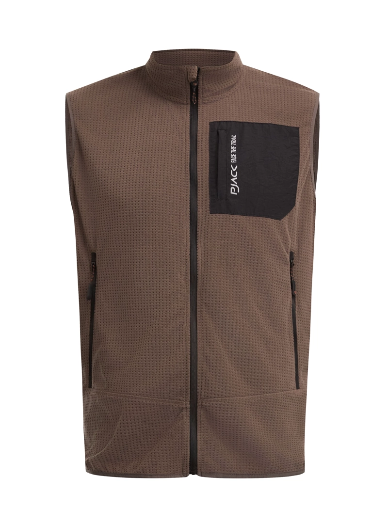 POLERON HOMBRE SIN MANGAS POLAR WAFLE PANAMA JACK - L979 | MARRON CLARO - 8