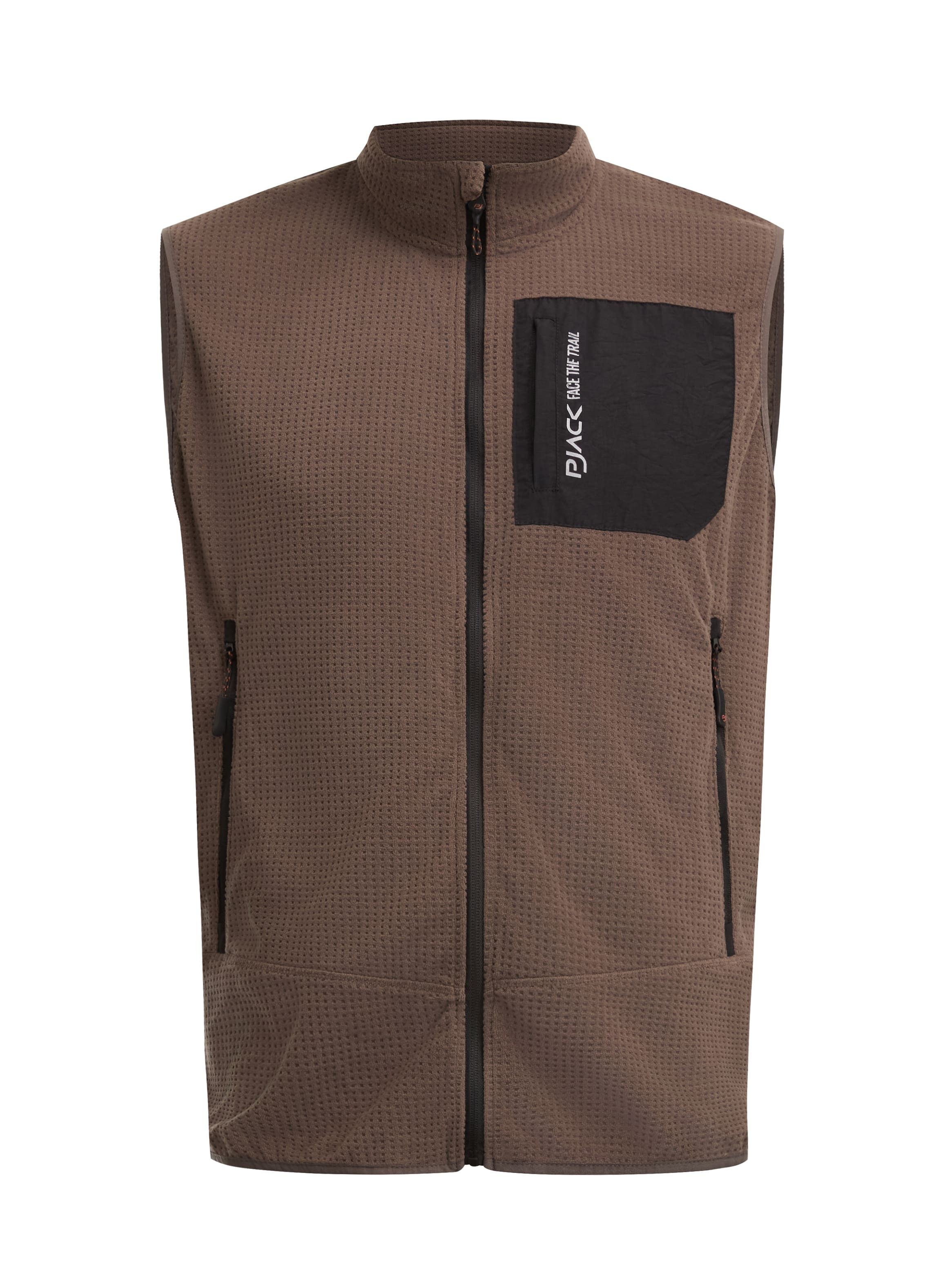POLERON HOMBRE SIN MANGAS POLAR WAFLE PANAMA JACK - L979 | MARRON CLARO - 8