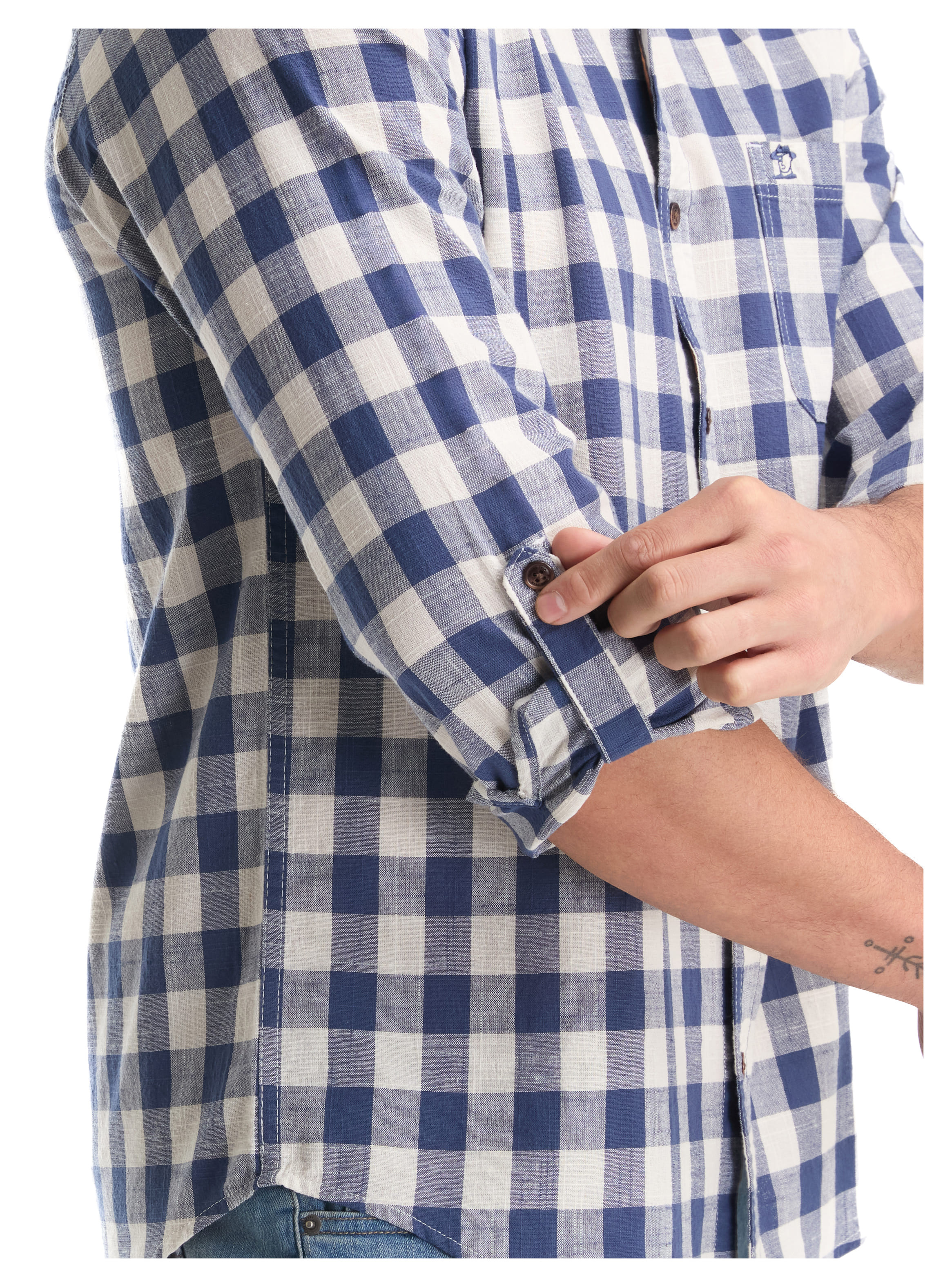 CAMISA CASUAL HOMBRE PANAMA JACK - K865 | AZUL - 3
