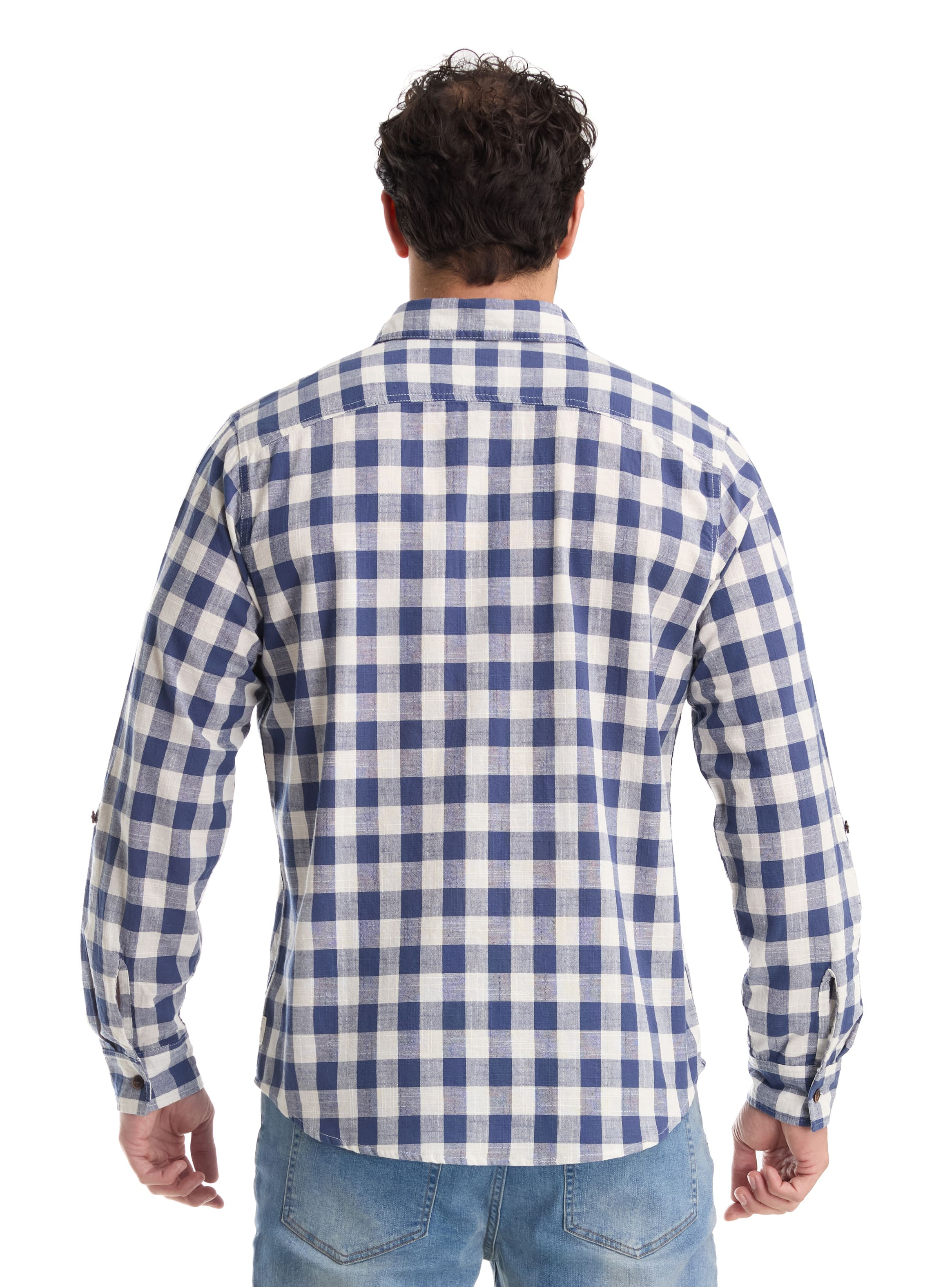 CAMISA CASUAL HOMBRE PANAMA JACK - K865 | AZUL - 8