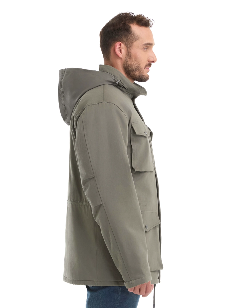 CHAQUETA HOMBRE WAXED GORRO PANAMA JACK - L970 | VERDE - 4