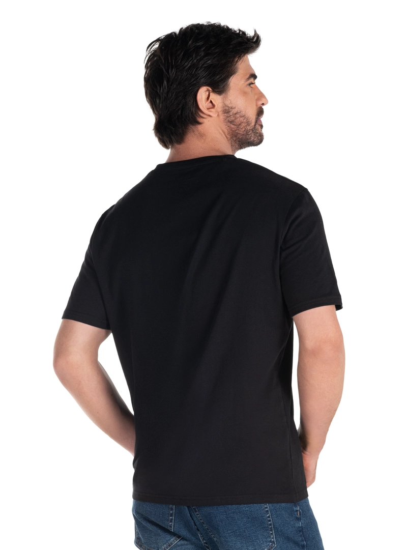POLERA HOMBRE ALGODON CASUAL PANAMA JACK - PJH018M | NEGRO - 3