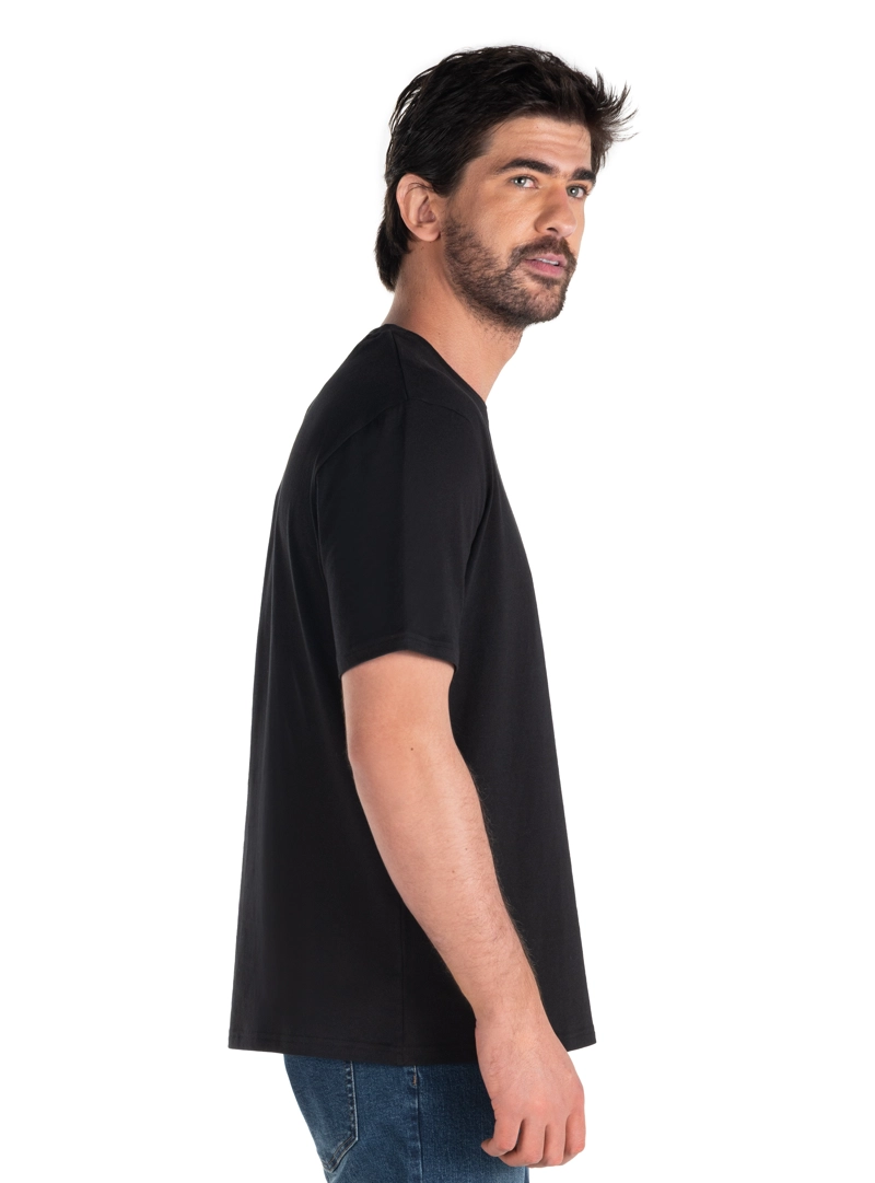 POLERA HOMBRE ALGODON CASUAL PANAMA JACK - PJH018M | NEGRO - 4