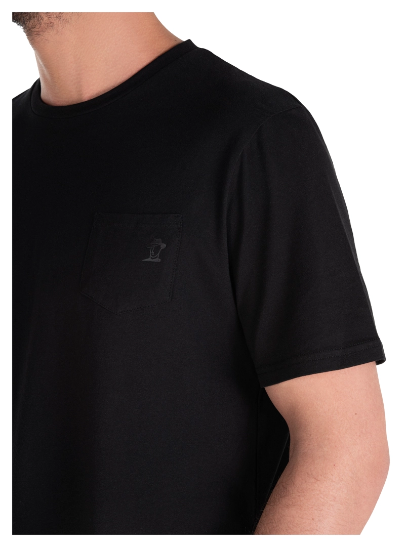 POLERA HOMBRE ALGODON CASUAL PANAMA JACK - PJH018M | NEGRO - 6