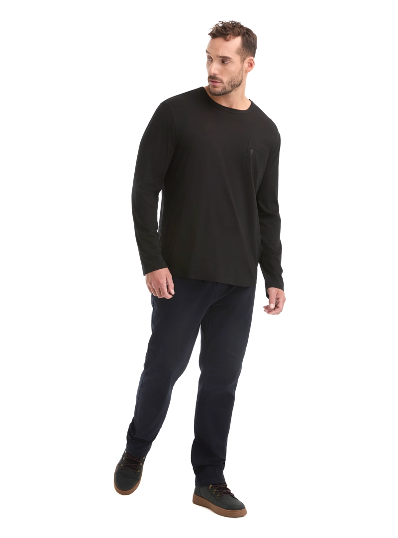 POLERA HOMBRE MANGA LARGA PANAMA JACK - L960 | NEGRO - 6