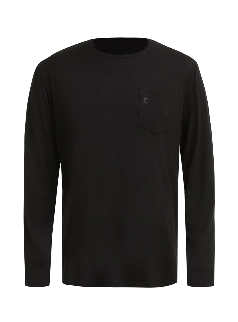 POLERA HOMBRE MANGA LARGA PANAMA JACK - L960 | NEGRO - 7