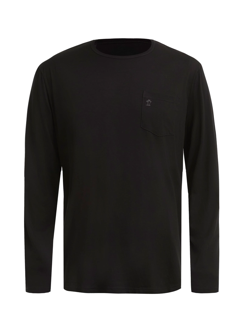 POLERA HOMBRE MANGA LARGA PANAMA JACK - L960 | NEGRO - 7