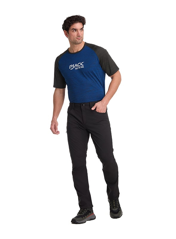 PANTALON OUTDOOR Y CASUAL HOMBRE PJACK - K854 | NEGRO - 5