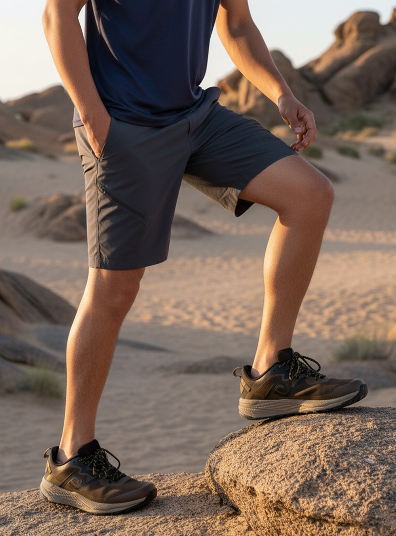 SHORT OUTDOOR HOMBRE PJACK - PAH005M | GRIS - 1