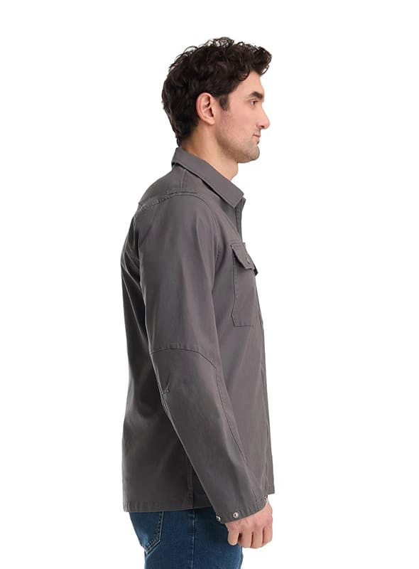 CHAQUETA HOMBRE SOBRE CAMISA DOBLE ZIPPER PANAMA JACK - K872 | GRIS - 5