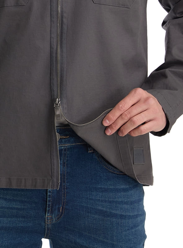 CHAQUETA HOMBRE SOBRE CAMISA DOBLE ZIPPER PANAMA JACK - K872 | GRIS - 7