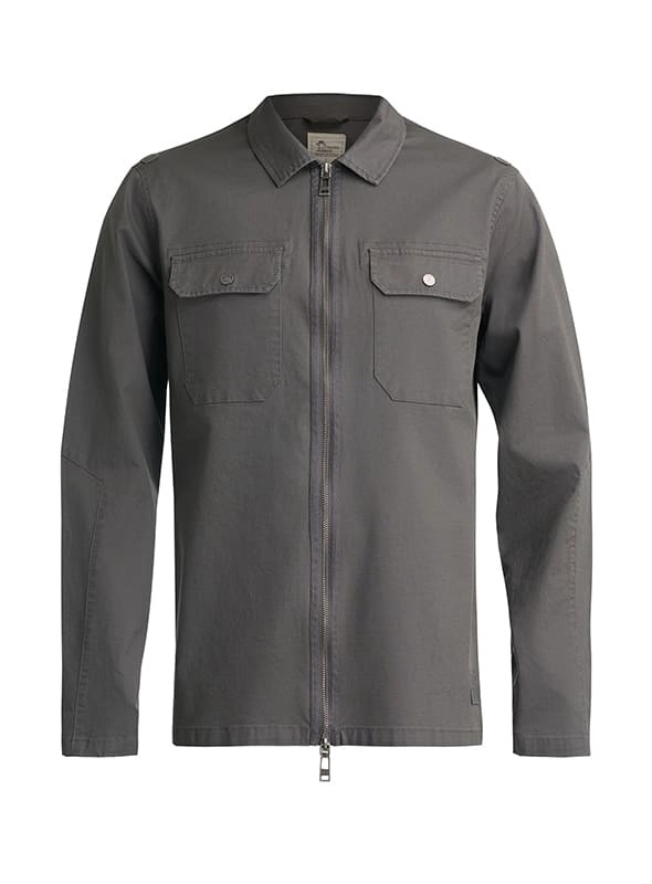 CHAQUETA HOMBRE SOBRE CAMISA DOBLE ZIPPER PANAMA JACK - K872 | GRIS - 8
