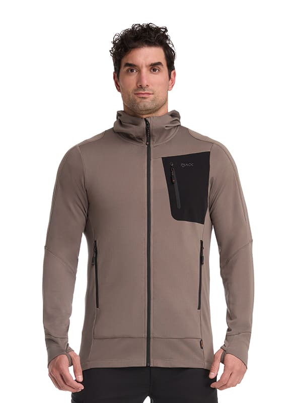 POLERON OUTDOOR Y CASUAL HOMBRE PJACK - K852 | MARRON CLARO - 1